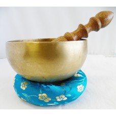 J644/F273 Palm size 5" Third Eye Chakra 'A' Healing Tibetan Singing Bowl Handmade in Nepal